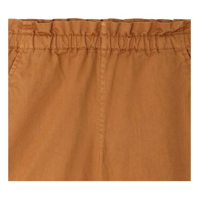 Leslie Organic Cotton Shorts | Camel