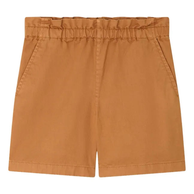 Leslie Organic Cotton Shorts | Camel