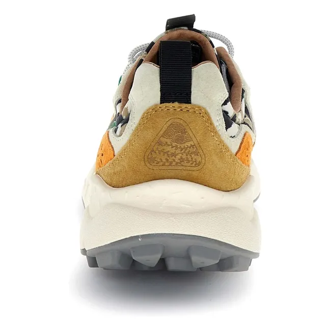 Zapatillas Yamano 3 de ante leopardo y nailon | Naranja