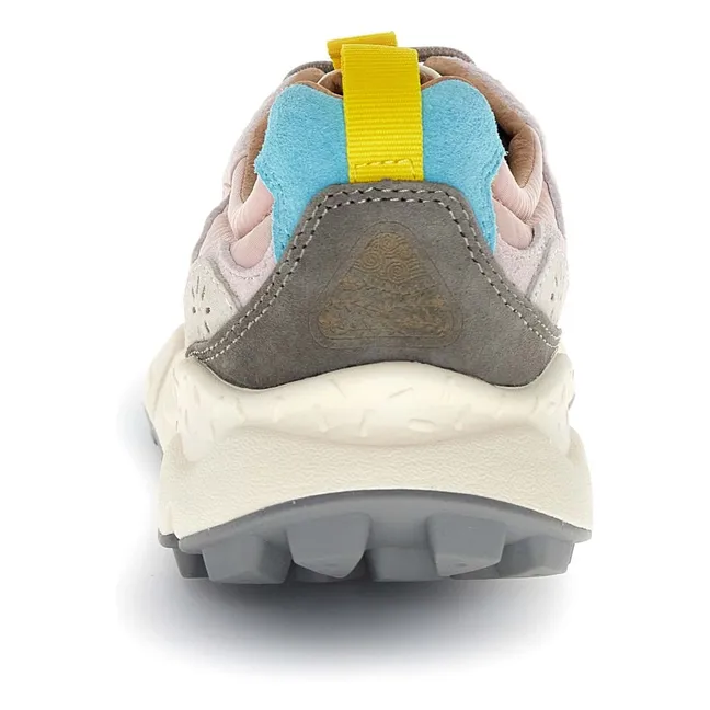 Baskets Yamano 3 Suède et Nylon | Rose pâle