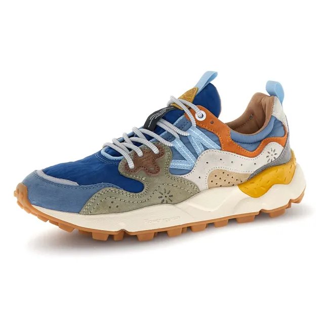 Yamano 3 Suede and Nylon Sneakers | Grey blue