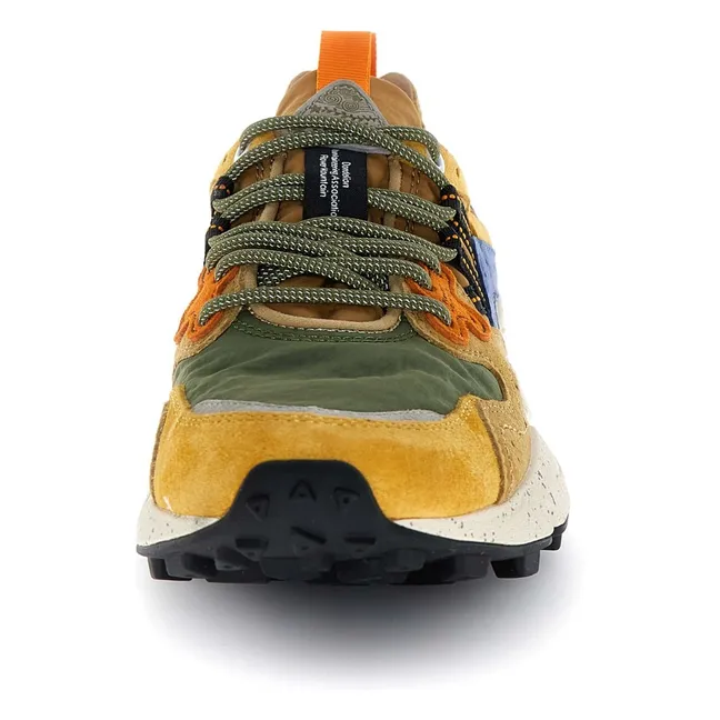 Yamano 3 Suede and Nylon Sneakers | Mustard