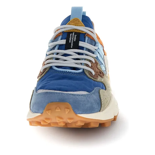 Yamano 3 Suede and Nylon Sneakers | Grey blue