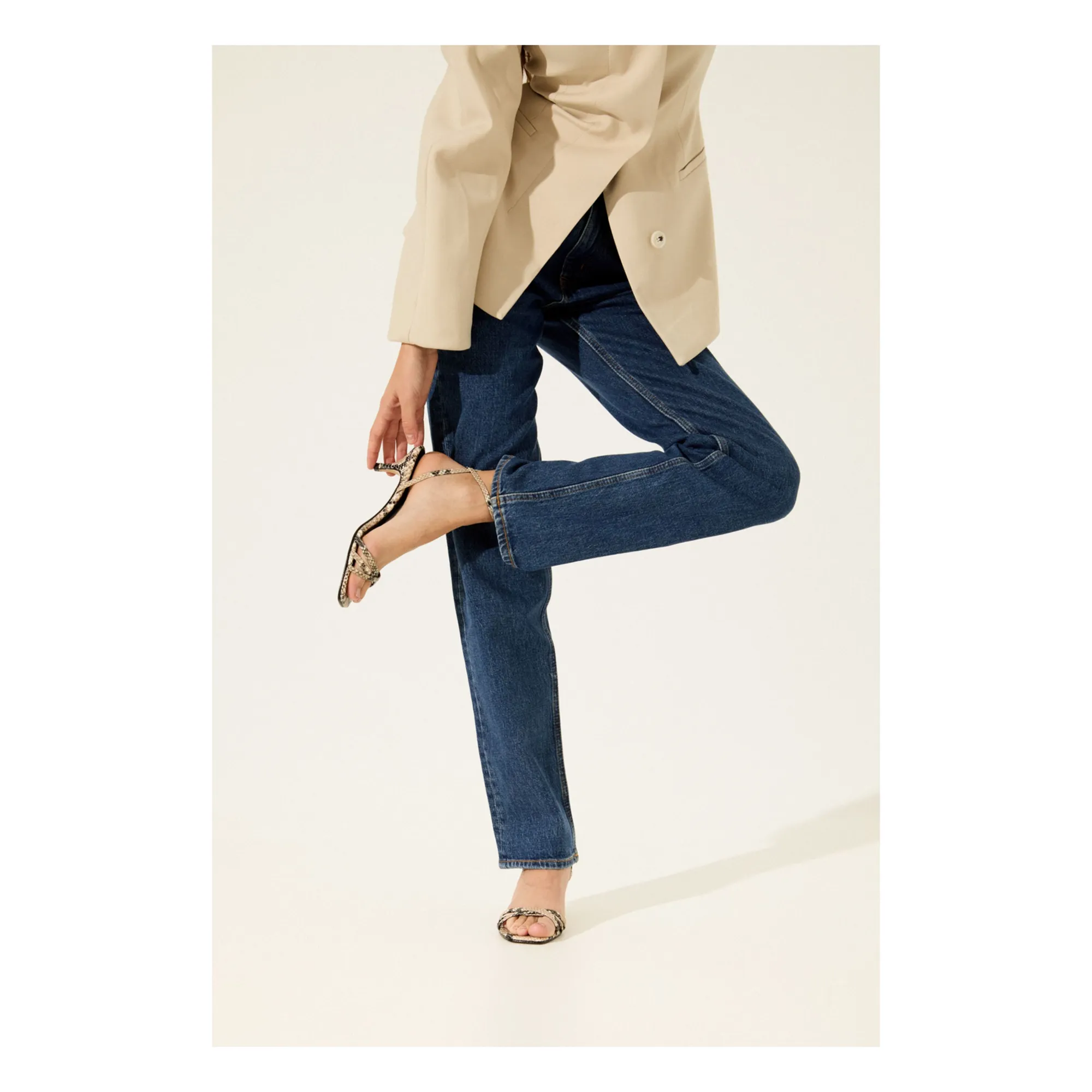 Sandales Uma Effet Serpent | Gris- Image produit n°5