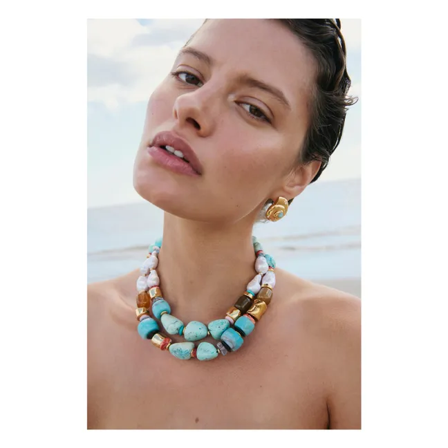 Boucles d'Oreilles Nautilus | Doré