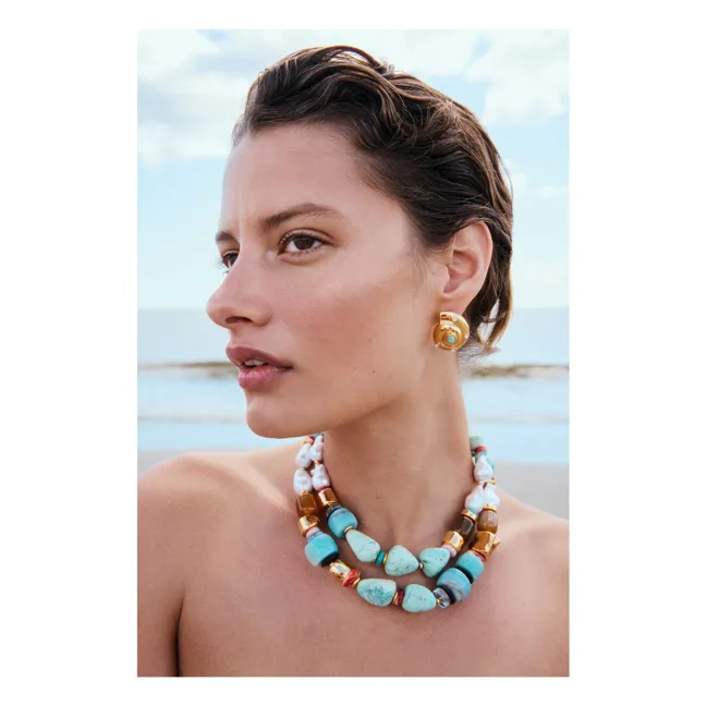 Boucles d'Oreilles Nautilus | Doré
