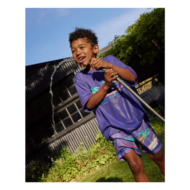 Pantalones cortos de palma | Violeta