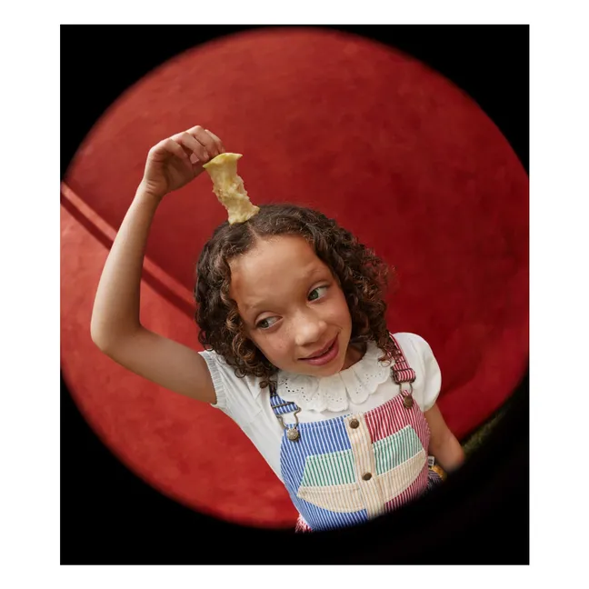 Camiseta cuello volante | Blanco