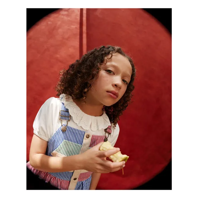 Camiseta cuello volante | Blanco