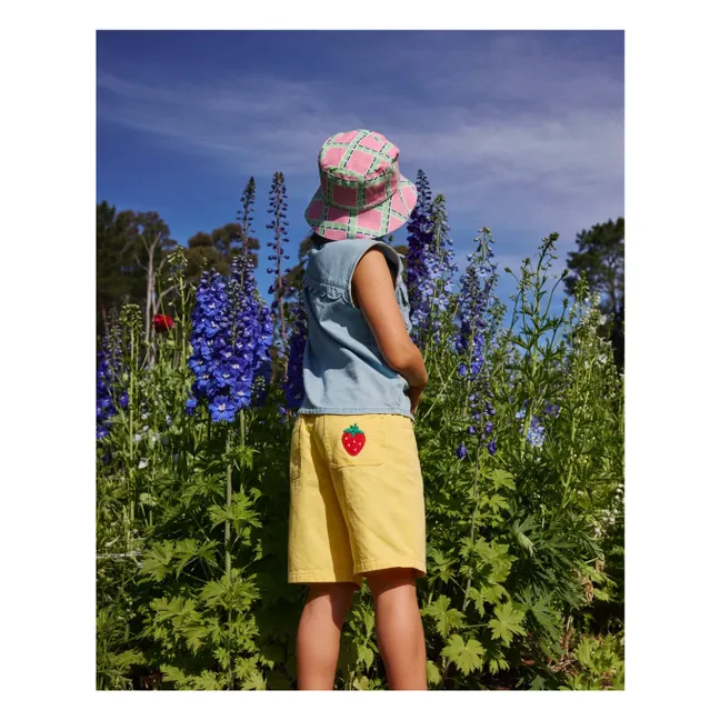 Short Denim Uni | Jaune