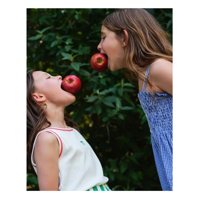 Robe Smockée Vichy | Bleu