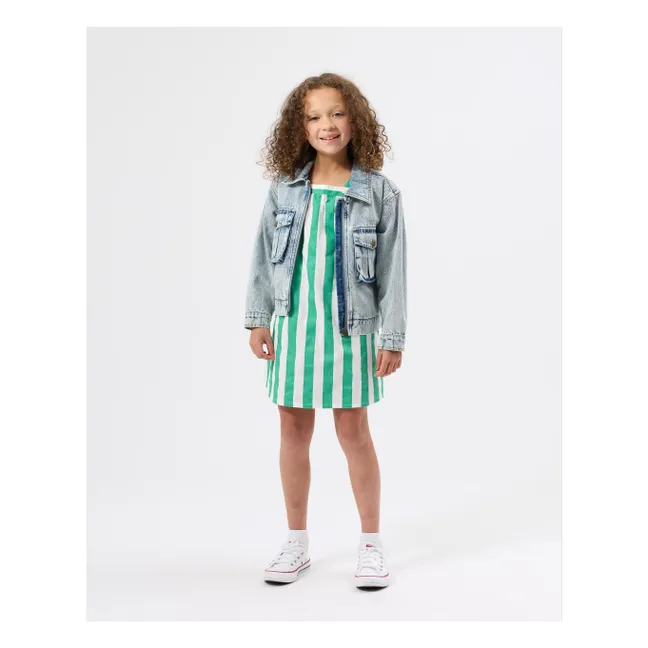 Robe Rayée | Vert