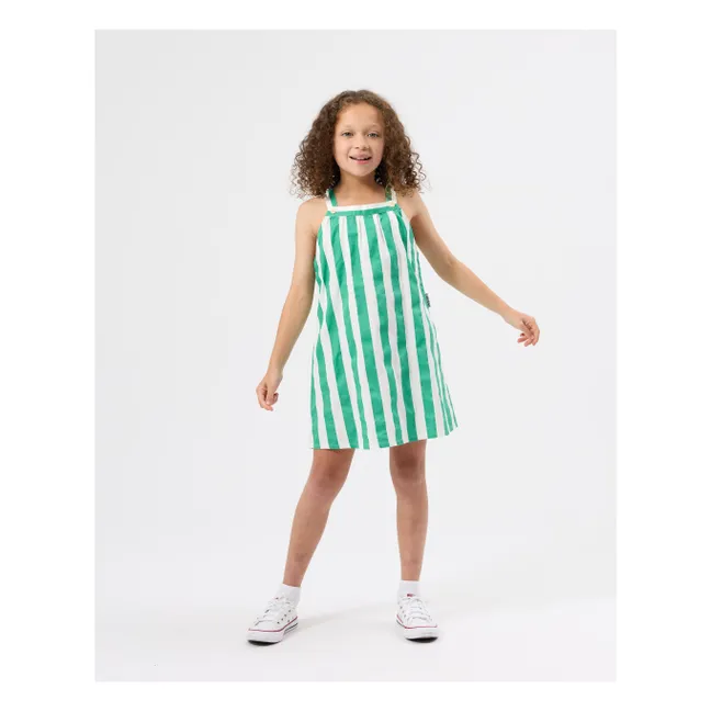 Robe Rayée | Vert