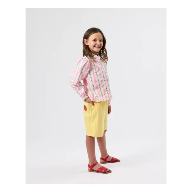 Short Denim Uni | Jaune