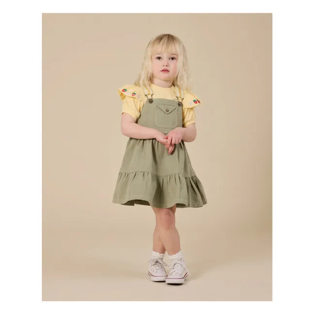 T-shirt Volants Fraises | Jaune