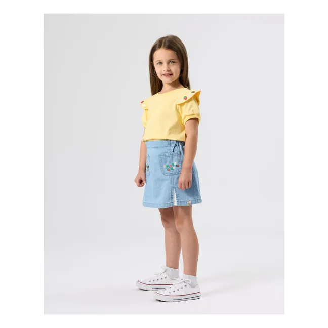 Falda Strawberry Chambray | Azul
