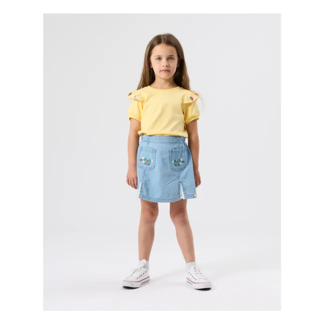 Falda Strawberry Chambray | Azul
