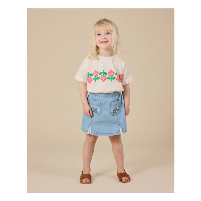 Camiseta Flower | Marfil