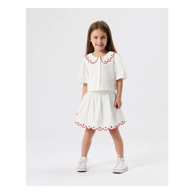 Falda de fresa | Marfil