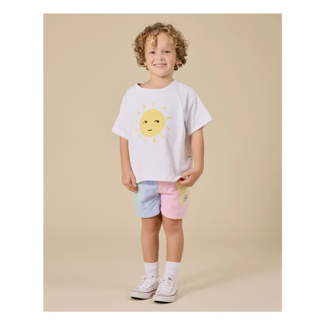 Exclusivité Goldie+Ace x Smallable - T-shirt Oversize Soleil | Blanc