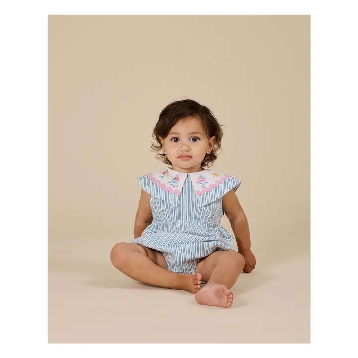 Pelele marinero a rayas | Azul- Imagen del producto n°2