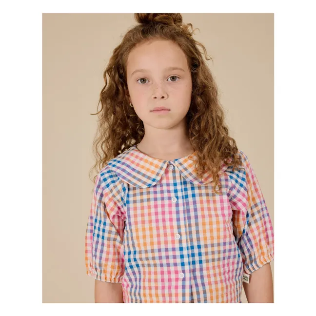 En exclusiva para Goldie+Ace x Smallable - Blusa Beatrice Vichy | Rosa