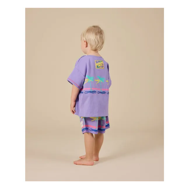 Short de Bain Palmiers | Violet