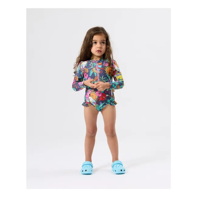 Maillot de Bain Manches Longues Paradise | Bleu marine