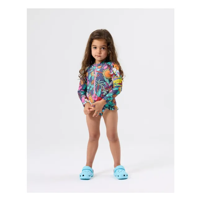 Maillot de Bain Manches Longues Paradise | Bleu marine