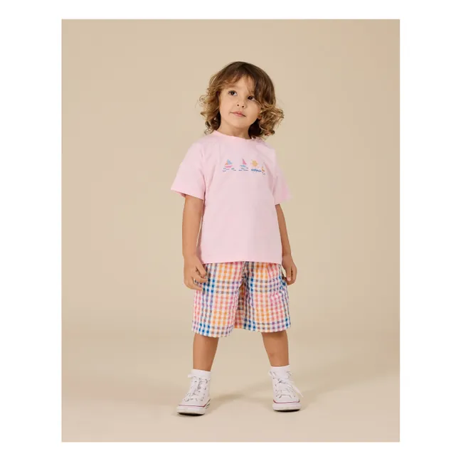 Camiseta Barcos | Rosa Pálido