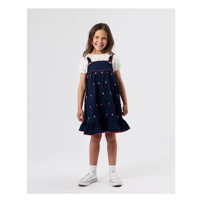 Camiseta cuello volante | Blanco