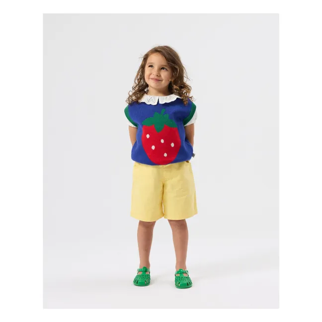 Camiseta cuello volante | Blanco