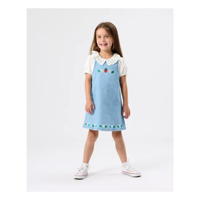 Camiseta cuello volante | Blanco