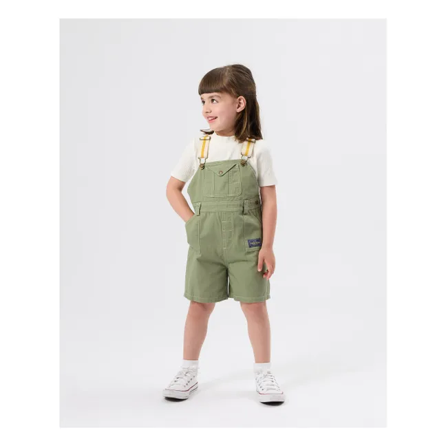 Utility Short Dungarees | Khaki