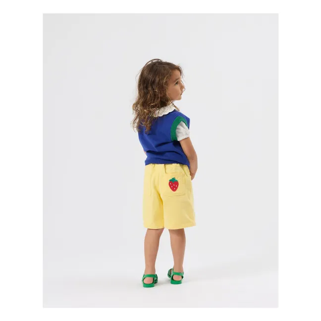 Pull Sans Manches Fraise | Bleu foncé