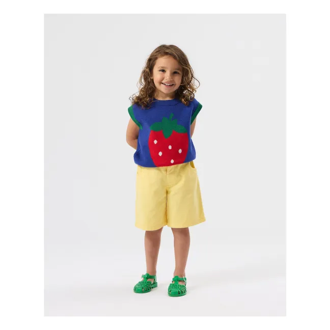 Jersey sin mangas Strawberry | Azul oscuro