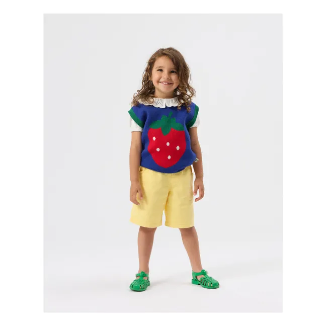 Jersey sin mangas Strawberry | Azul oscuro