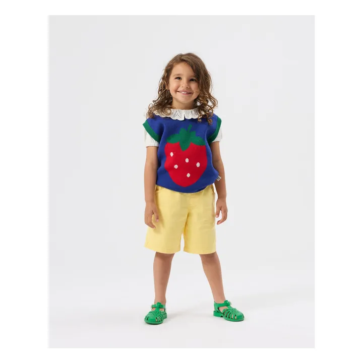 Jersey sin mangas Strawberry | Azul oscuro- Imagen del producto n°1