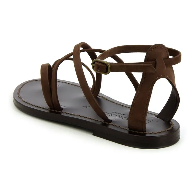 Sandalias Menandre Nubuk | Chestnut