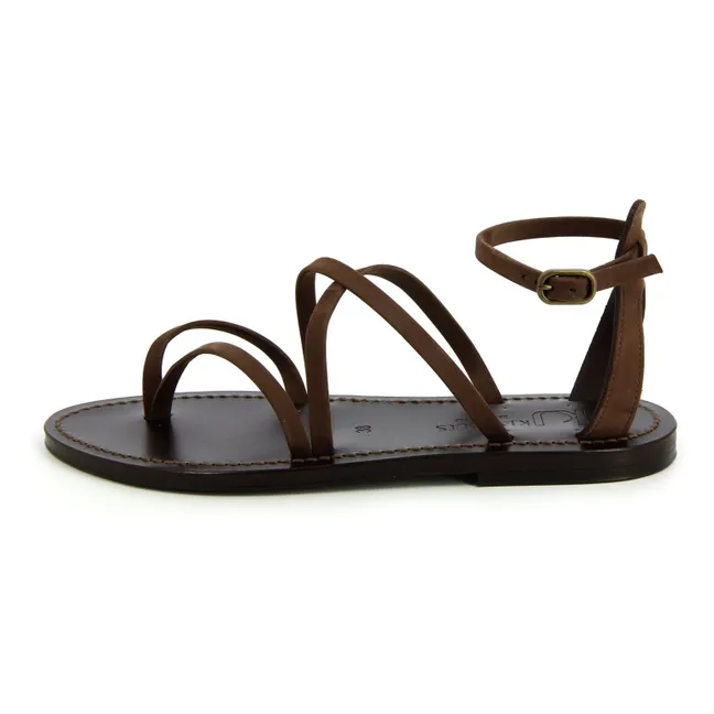 Sandales Menandre Nubuk | Chestnut