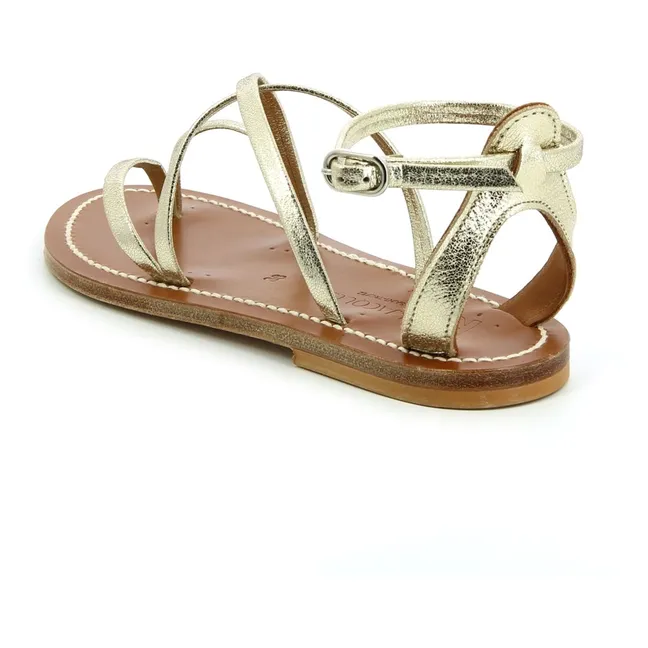 Sandalias metálicas Epicure | Champagne