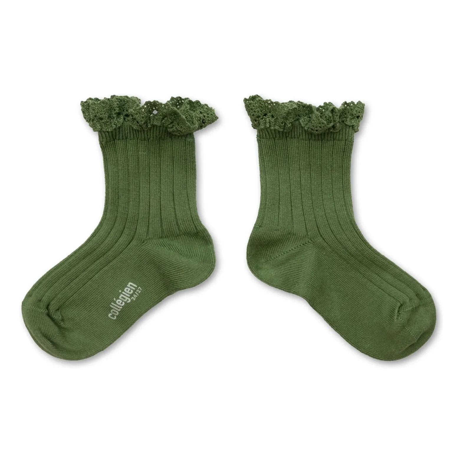 Chaussettes Volants Dentelle Lili | Avocat- Image produit n°0
