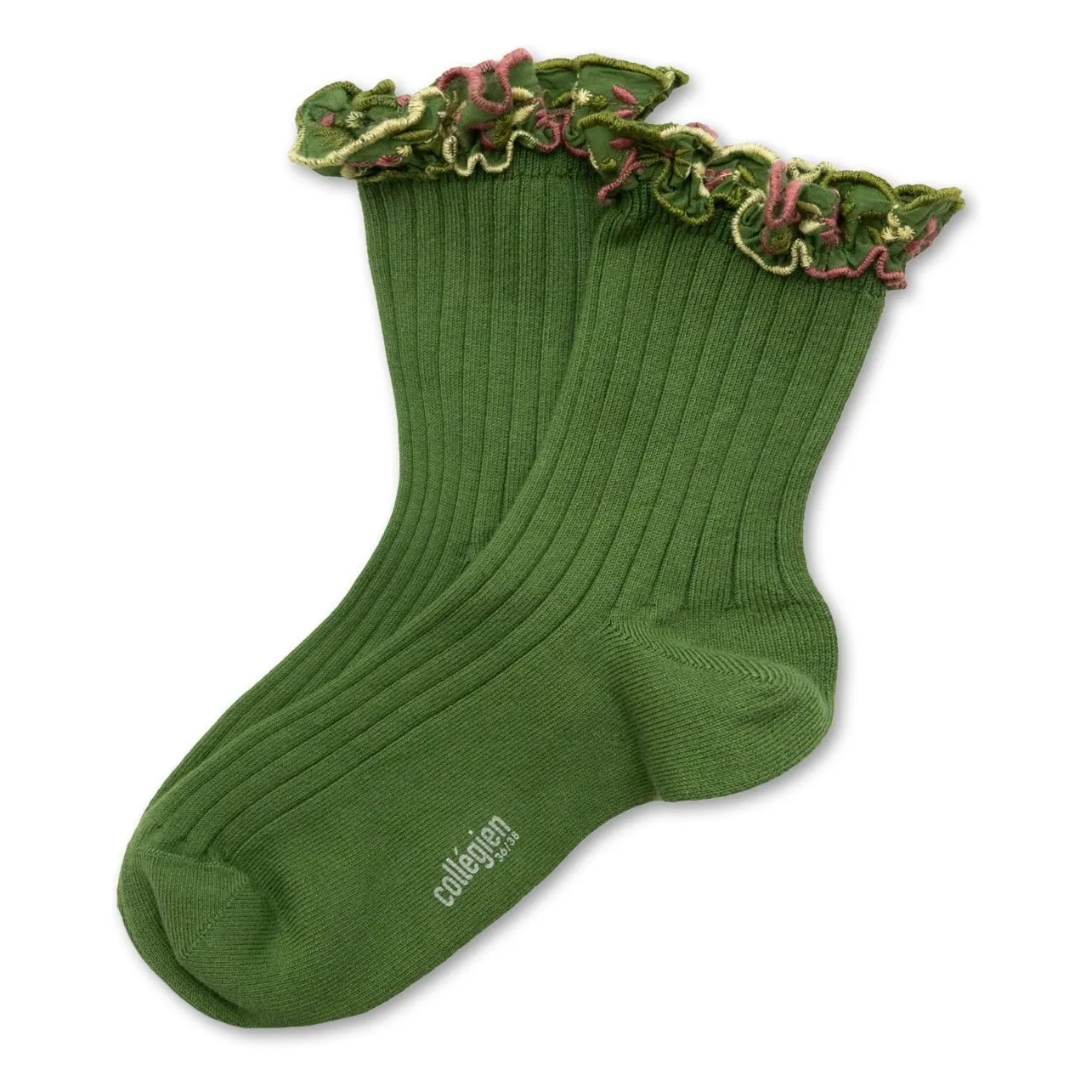 Collégien Avocat Socks Floral Ruffles Anemone