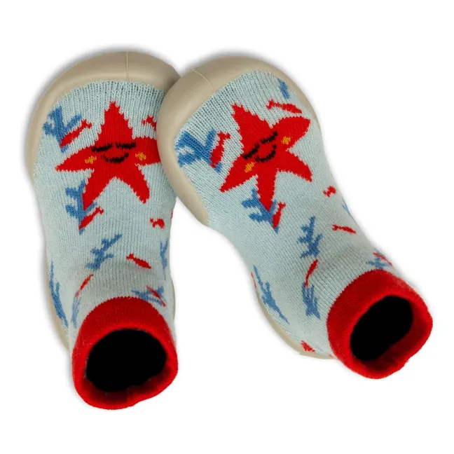 Starfish slippers | Light Blue