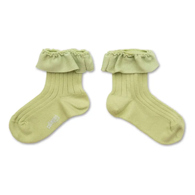 Calcetines voladores Ludivine | Verde Pálido