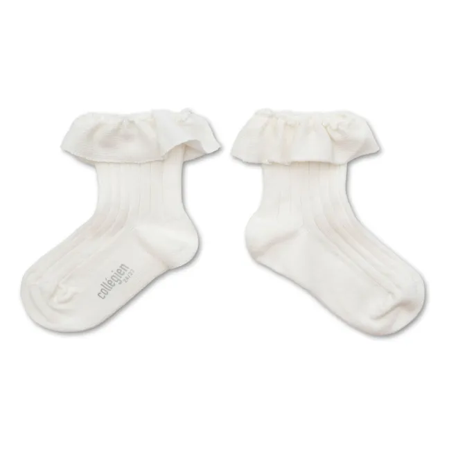 Ludivine Flying Socks | White