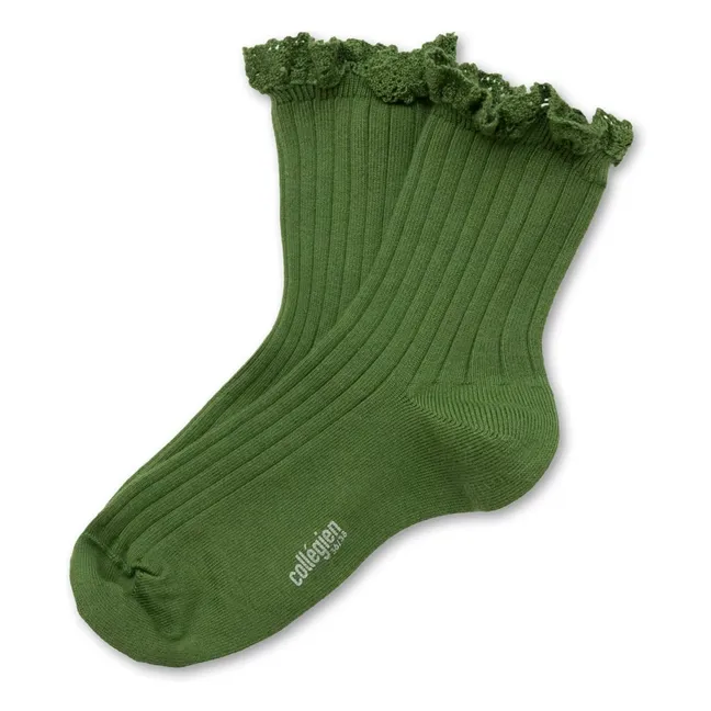 Chaussettes Volants Dentelle Lili | Avocat