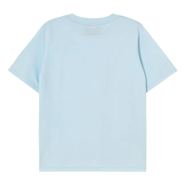 T-shirt Roses Coton Bio | Bleu