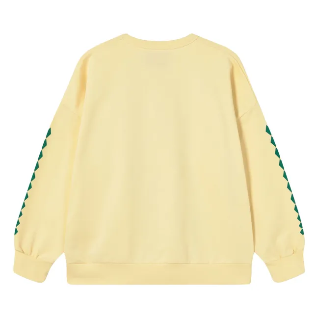 Sweat Fleurs Coton Bio | Jaune