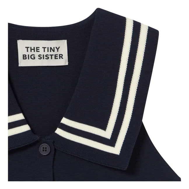 Blusa marinera de algodón | Azul Marino